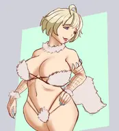 1girl artist:unknown blonde_hair blue_eyes dangerous_beast fire_emblem huge_breasts merrin solo // 4500x4960 // 2.6MB