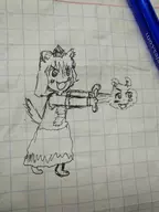 awoo hadouken momiji_inubashiri touhou traditional traditional_medium // 3120x4160 // 1.5MB