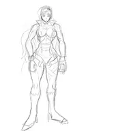 1girl c-sha hyperdimension_neptunia muscles wip // 3000x3000 // 1.2MB