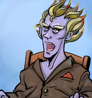artist:bishopbb colored junkrat overwatch purple_skin reaction_image // 1016x1080 // 184KB
