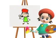 2girls adeleine artist:unknown ashley_graham kirby_(series) mouse painting queen_of_v_2025 // 3287x2260 // 569KB