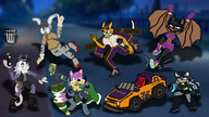 3boys 3girls artist:runebrave car colored cosplay daytona_usa furry oc simple_background sonic_(series) sonic_chronicles sonic_forces // 1920x1080 // 874KB