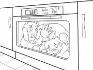 cave_story crossover monochrome oven sue_sakamoto toriel_dreemurr undertale // 800x600 // 60KB