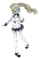 artist:misterskits colored disgaea disgaea_5 maid twintails zombie_maid // 800x1188 // 378KB