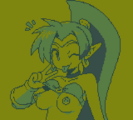 1girl artist:unknown flashing nipple_piercings nipples pixel_art shantae shantae_(series) topless wink // 1600x1440 // 28KB