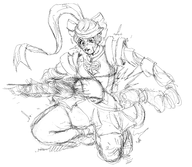 arms_(game) punch ribbon_girl ryona tears // 1877x1628 // 1.3MB