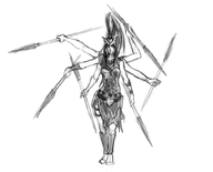 kalista league_of_legends monochrome multiple_limbs tagme // 1000x809 // 228KB