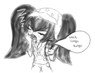 1girl artist:piopoi ashley black_hair doll pajamas tagme twintails warioware yawning // 1016x788 // 321KB