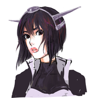 1girl alternate_hair_length alternate_hairstyle artist:loe artist:unknown colored kantai_collection nagato_(kantai_collection) nagato_kai_ni short_hair // 441x460 // 121KB