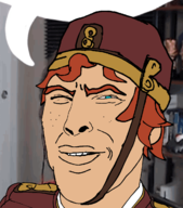 artist:jxci blue_eyes deadlock doorman edit hat jerma985 orange_hair parody // 1080x1226 // 421KB