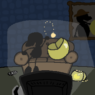 2boys artist:unknown mr._game_&_watch pac-man pac-man_(series) // 750x750 // 15KB