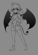 artist:fi-landa kafuru midriff senran_kagura small_breasts succubus swimsuit wings // 1797x2571 // 1.1MB