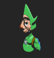 1boy artist:unknown parody solo sonic_cd the_legend_of_zelda tingle // 1500x1600 // 342KB