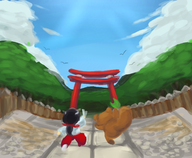 colored pocky pocky_&_rocky rocky tagme // 1700x1400 // 1.3MB