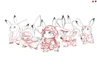 artist:deltatease cowboy multichrome_sketch ninja pikachu pokemon samurai sketch tagme // 1550x1100 // 181KB