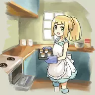 apron colored cooking lillie oven pokemon pokemon_sm // 800x800 // 127KB