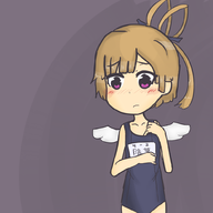 artist:plato blush disgaea sicily swimsuit wings // 1000x1000 // 343KB