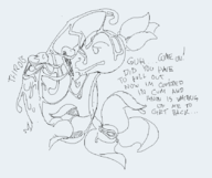 artist:grey cum ejaculation fellatio leg_up peashooter plants_vs._zombies pussy text // 836x703 // 25KB