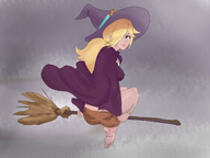1girl artist:szeroartist broom feet jack-o'-lantern panties pumpkin rosalina sitting super_mario witch witch_hat // 2224x1668 // 2.1MB