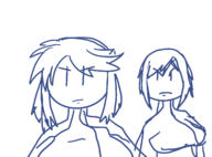 2girls artist:lunaticsoda doodle kangoku_(series) kangoku_senkan lieri_bishop naomi_evans // 1353x1000 // 34KB