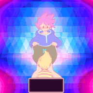 1boy 1girl animated artist:sanikink background black_eyes blonde_hair blush colored embarrassed gif hoodie kumatora lucas mother_(series) mother_3 pink_hair short_hair skirt_lift sweat text // 800x800 // 3.8MB