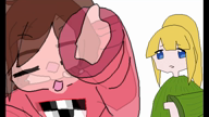 2girls animated artist:unknown colored eyes_closed looking_at_viewer madotsuki meme parody pointing poniko sound uboa video yume_nikki // 1920x1080, 11s // 16MB