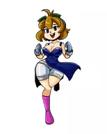 1girl alta artist:unknown cosplay mighty_flip_champs mighty_switch_force patricia_wagon // 720x900 // 146KB