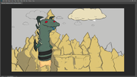colored dalamadur monster_hunter parody sock_puppet wip // 1920x1080 // 692KB