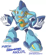 artist:line colored marshtomp maverick mega_man_x parody pokemon text // 690x840 // 257KB