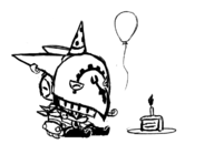 artist:bad-draw birthday_cake cake knight spiral_knights // 1200x811 // 200KB