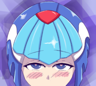 artist:cy blush colored fairy_leviathan heart_pupils implied lewd mega_man_(series) mega_man_zero robot // 1374x1230 // 594KB