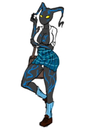 1girl artist:unknown heartless huge_breasts kingdom_hearts personification school_uniform // 1200x1650 // 352KB