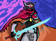 1boy artist:unknown hyper_light_drifter sword the_drifter // 1546x1153 // 1.2MB