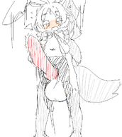 artist:chaikodog bunny_ears dickgirl disgaea disgaea_5 huge_penis penis testicles usalia // 659x736 // 50KB