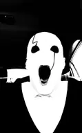 1boy artist:unknown gaster greyscale monochrome undertale w._d._gaster // 1080x1746 // 77KB
