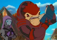 beauty_and_the_beast mass_effect parody tali wrex // 600x429 // 107KB