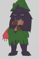 1boy artist:unknown deltarune eating ralsei // 1200x1800 // 438KB