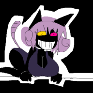 artist:2hufag black_souls catgirl cheshire_cat furry grin heterochromia huge_breasts // 400x400 // 14KB