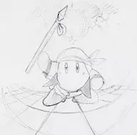 bandana_waddle_dee dancing disco disco_ball kirby_(series) sketch spear suit traditional_medium waddle_dee // 1089x1080 // 315KB