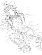 disgaea monochrome sketch sleep thief_(disgaea) // 2300x3000 // 1.4MB