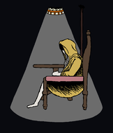 1boy artist:unknown chair Fear_&_Hunger kaiser robe sitting // 1100x1300 // 58KB