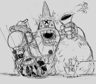 christmas marco_rossi metal_slug parody robot santa // 1500x1315 // 1.3MB