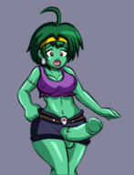 1girl artist:goseb90 futanari rottytops shantae_(series) // 304x398 // 72KB