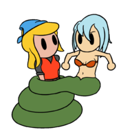 animated artist:neopolis cadence colored crypt_of_the_necrodancer lamia monster_girl // 1000x1000 // 267KB