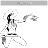 1girl artist:necrolepsy boots cowgirl final_fantasy final_fantasy_vii gun hat panties shooting skirt text tifa_lockhart upskirt weapon // 829x827 // 125KB