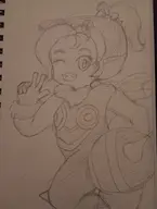 1girl artist:unknown bee_suit final_fantasy final_fantasy_xiv krile_mayer_baldesion traditional_medium // 3072x4080 // 3.7MB