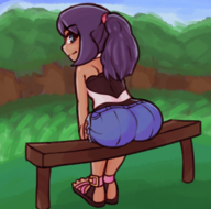 artist:superwagon64 ass colored dark_skin huge_ass pokemon pokemon_xy ponytail sina // 1300x1285 // 2.1MB