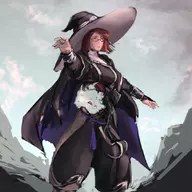 1girl artist:kujalla fire_emblem gore hat miriel red_hair ring ryona // 1080x1080 // 489KB