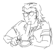 1boy artist:unknown kazuhira_miller metal_gear metal_gear_solid miller smoking sunglasses // 962x876 // 80KB