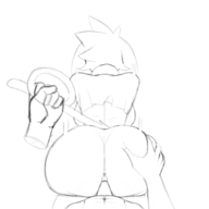 1girl anthro anus artist:gamesfan ass doggy_style furry grabbing_tail hand_on_ass huge_ass Pseudoregalia pussy sex sketch sybil tail tail_grab vaginal wip // 2500x2500 // 1.0MB